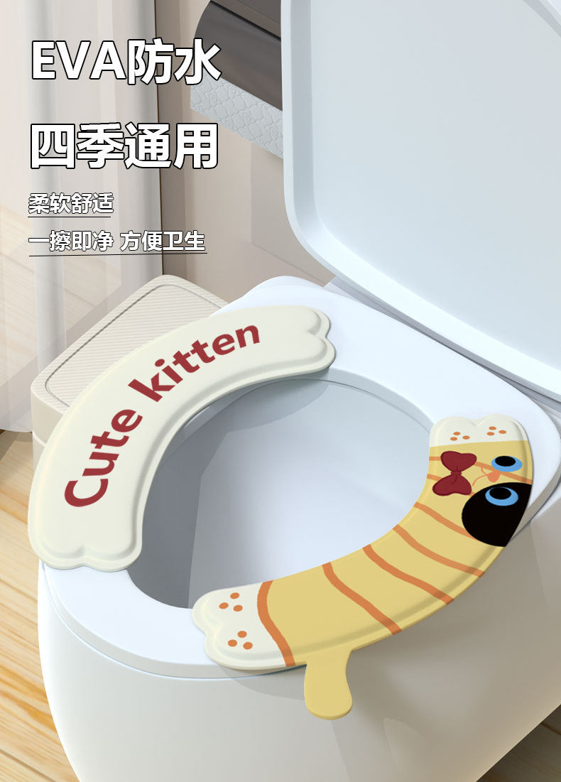 New All Season Waterproof Toilet Seat Cushion EVA Pad
